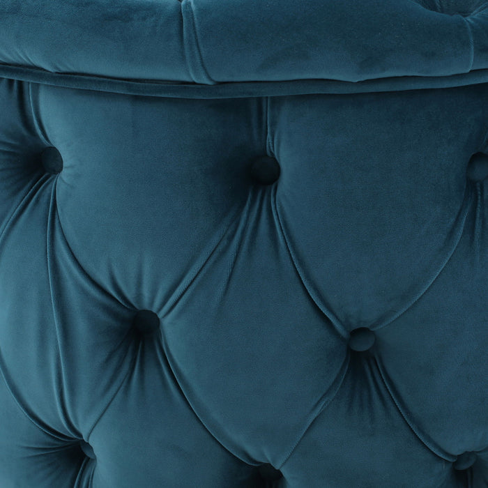 Modern Glam Ottoman Velvet