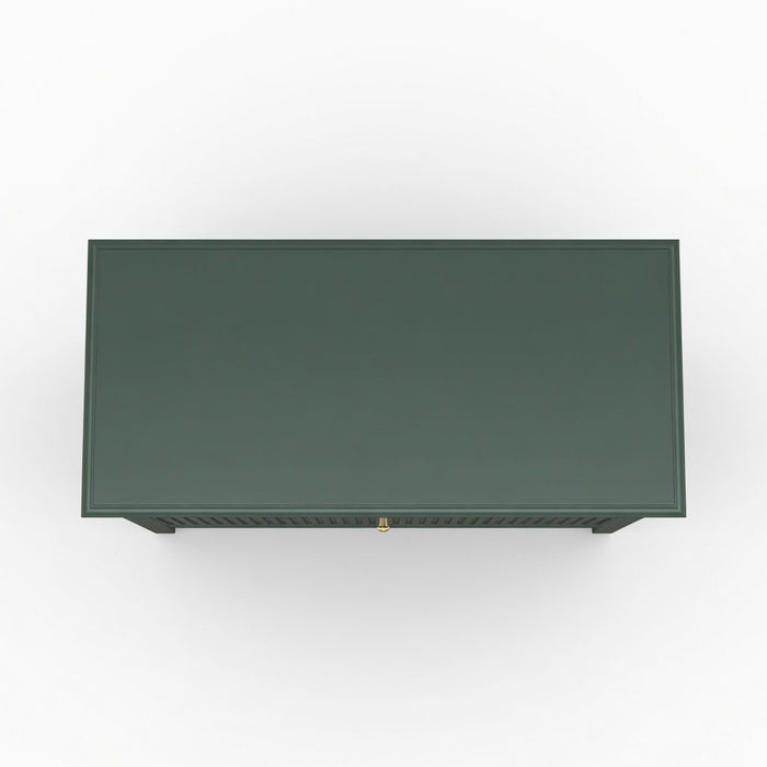 Fluted 3 Drawer Nightstand With Soft Close Slides