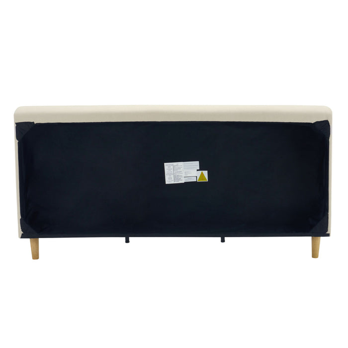 Chunky - California King Bed Frame - Beige