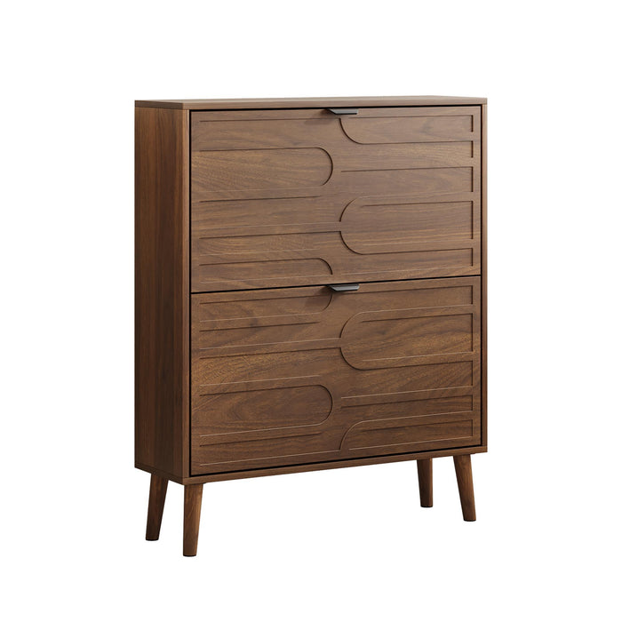 Medieval - Independent Shoe Cabinet With 2 Flip Drawers
