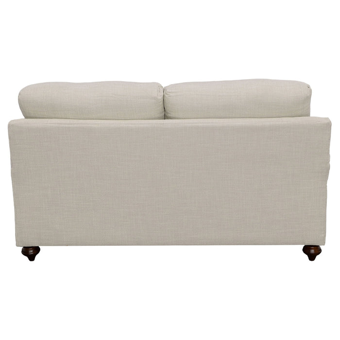 Brewster - Upholstered Loveseat With English Arms - Light Gray