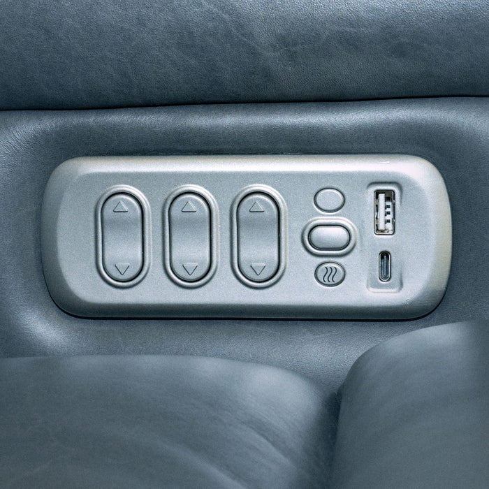 Oasis - Power Reclining Sofa With Power Headrests, Lumbar, Heat & Massage