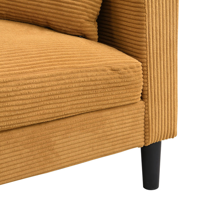 Modern Upholstered Resilience Three Seater Sofa