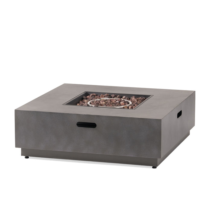 Modern Square Fire Pit With 50,000 Btu
