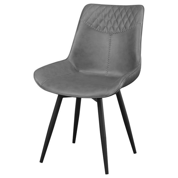 Tufted Swivel Side Chair (Set of 2) - Gray