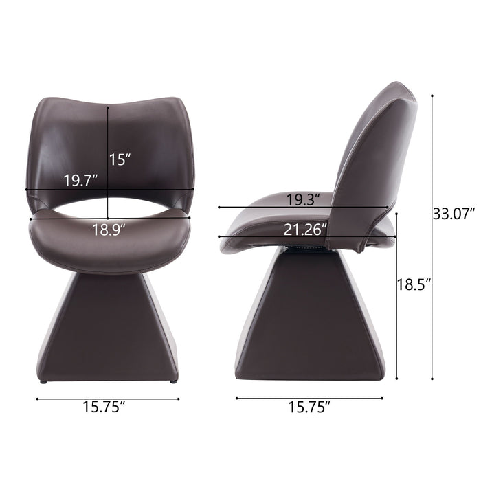 Modern Swivel Dining Chair With High Back