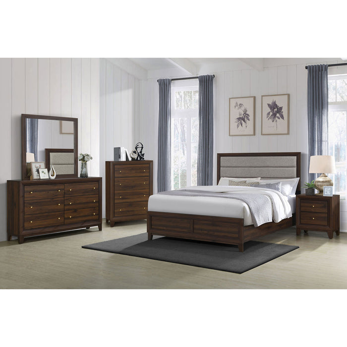Anza - 6 Drawer Dresser Cabinet - Walnut