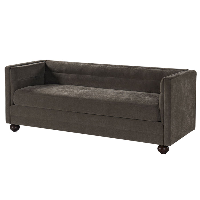3 Seater Sofa Upholstery With Square Arms, Living Room Couch