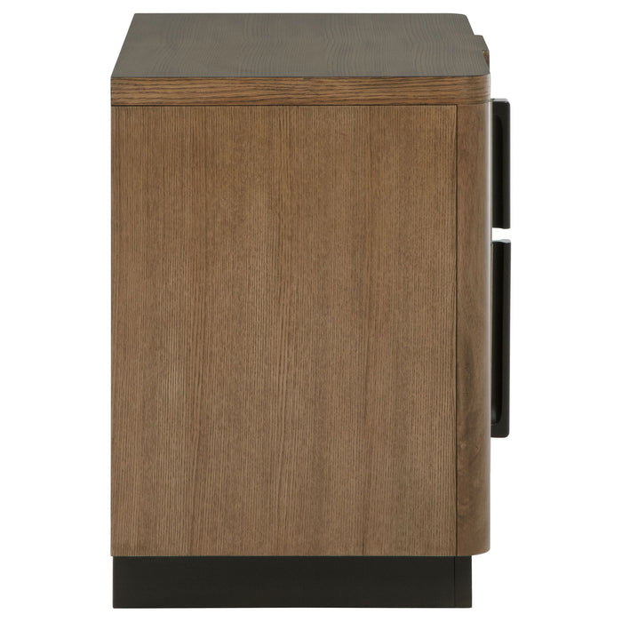 Moraga - 2 Drawer Nightstand - Ash Brown