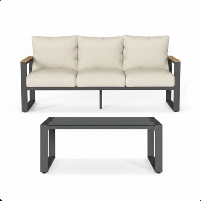 Modern Outdoor Sofa Set With Coffee Table