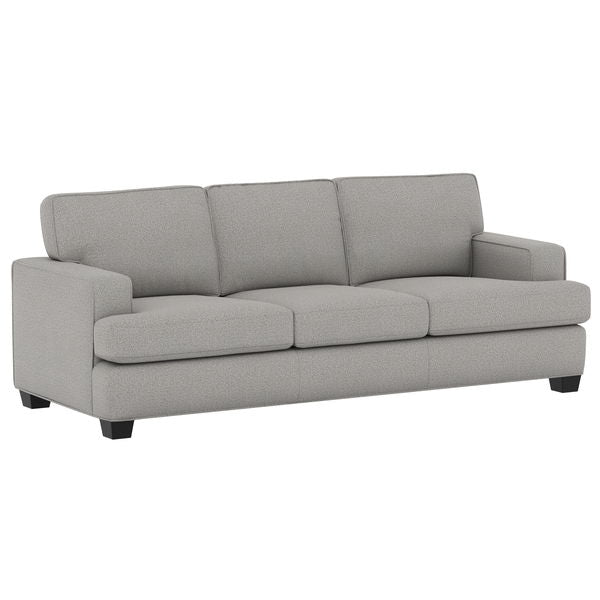 Carter - 86" Sofa With Track Arms And Tapered Block Legs - Warm Pewter