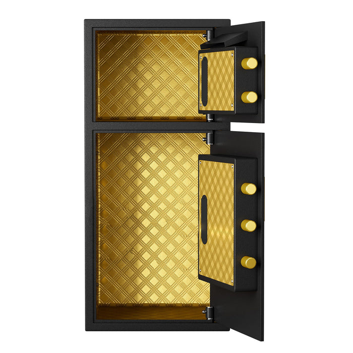 Large Double Door Coin Operated Safe, Digital Security Safe With Fireproof And Waterproof Bag