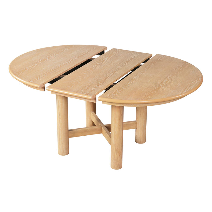 Extendable Oval Dining Table With Leaf