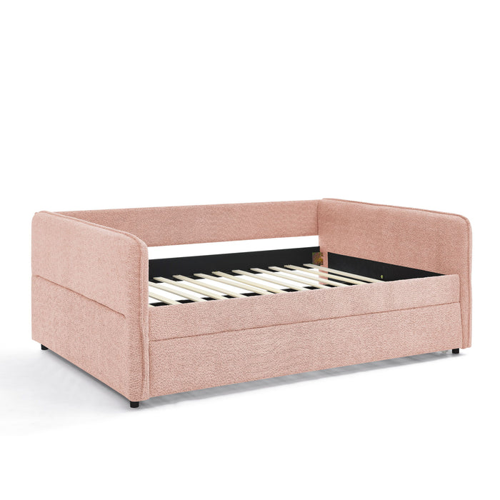 Upholstered Daybed With Pop Up Trundle