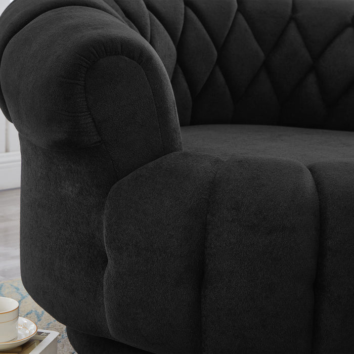 Round Swivel Accent Chair With Rotation