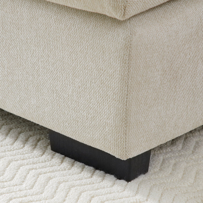 Contemporary U Shaped Sofa With Console And Cupholders