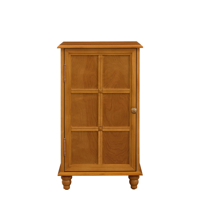 Floor Cabinet With Adjustable Shelf, Storage For Entryway