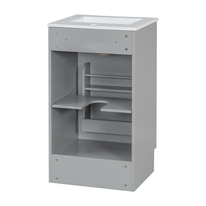 Bathroom Vanity With Sink, Cabinet With Adjustable Shelf