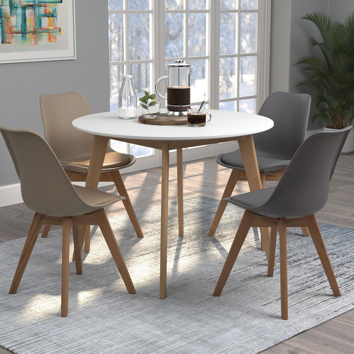 Round Dining Table - White