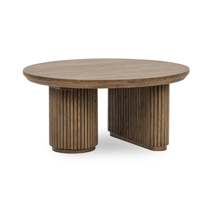 Vander - Solid Wood Round Coffee Table