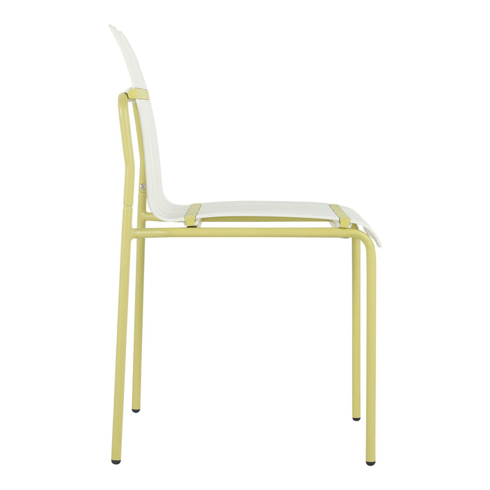 4 Piece Set Of Modern Color Block Designed Single Chairs