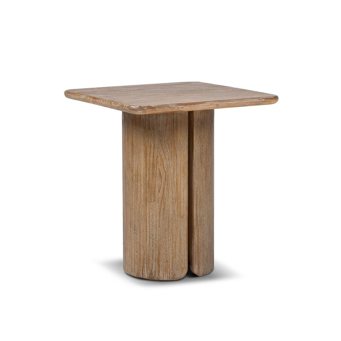 Sonoma - Square Pedestal Side Table - Antique Brown