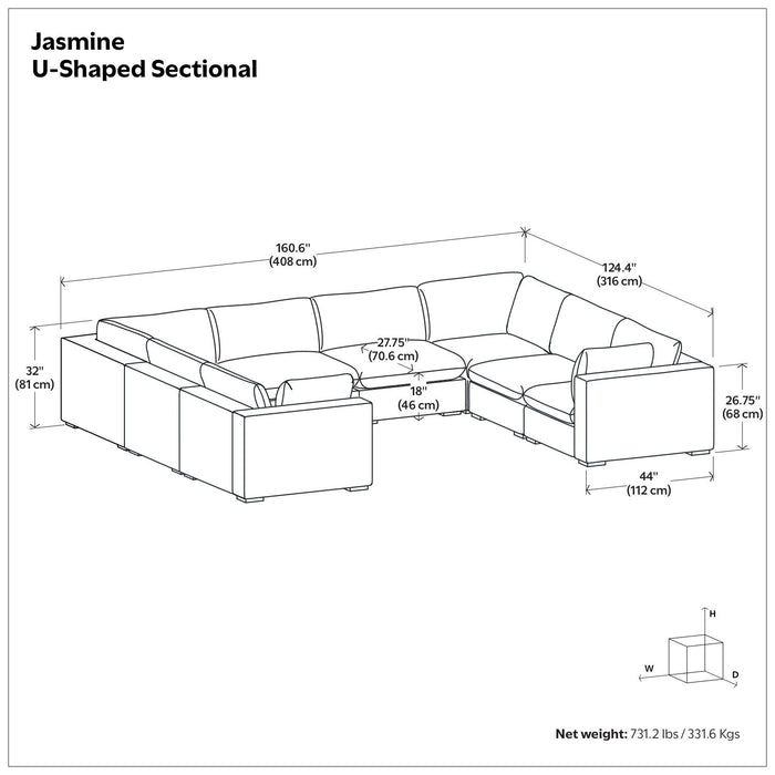 Jasmine - Handcrafted Sectional Sofa