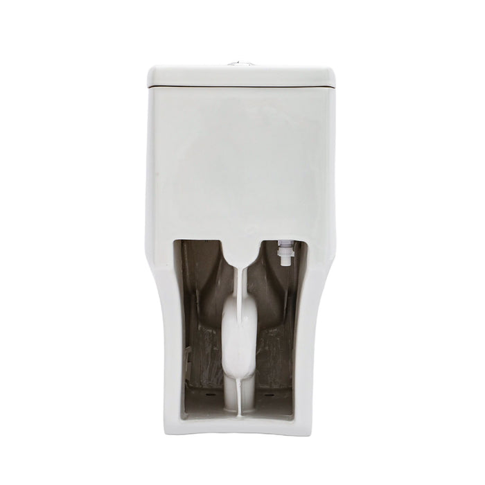 1 Piece Toilet For Bathroom, Dual Flush, Soft Closing Seat - White