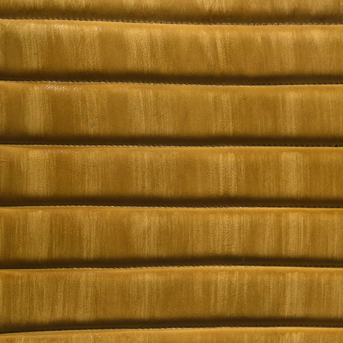 Tufted Cushion Side Bench With Tapered Legs - Brown