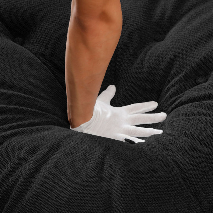 Contemporary U Shaped Sofa With Console And Cupholders