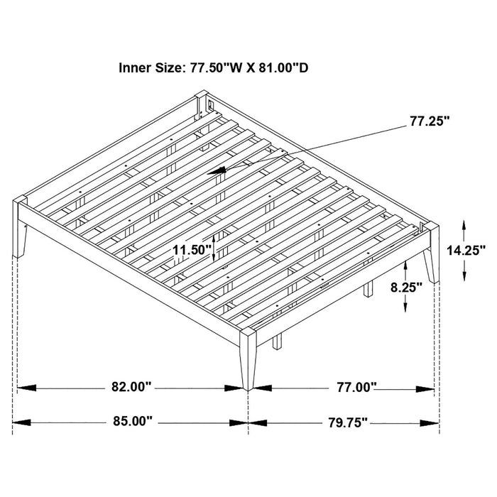 Hounslow - Eastern King Universal Platform Bed - Black