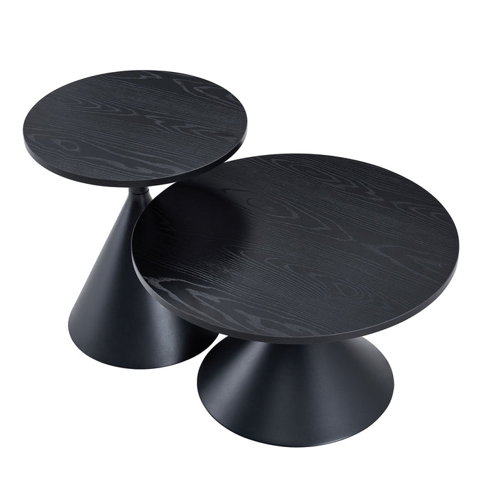 2 Piece Coffee Round Table Set