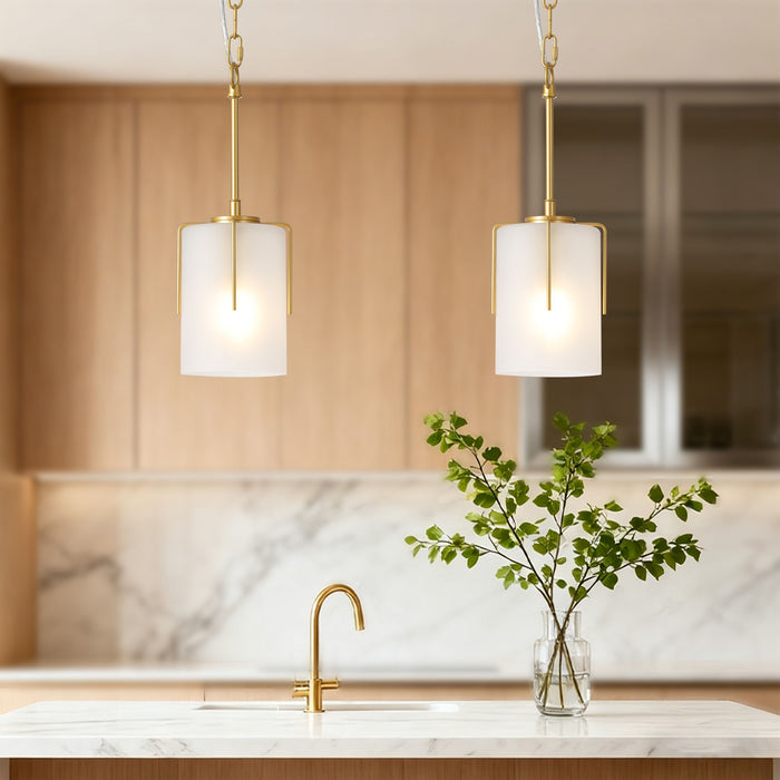Adjustable Cylindrical Pendant Light