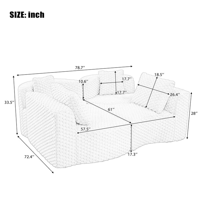 Modular Sectional Sofa With Free Combination Design