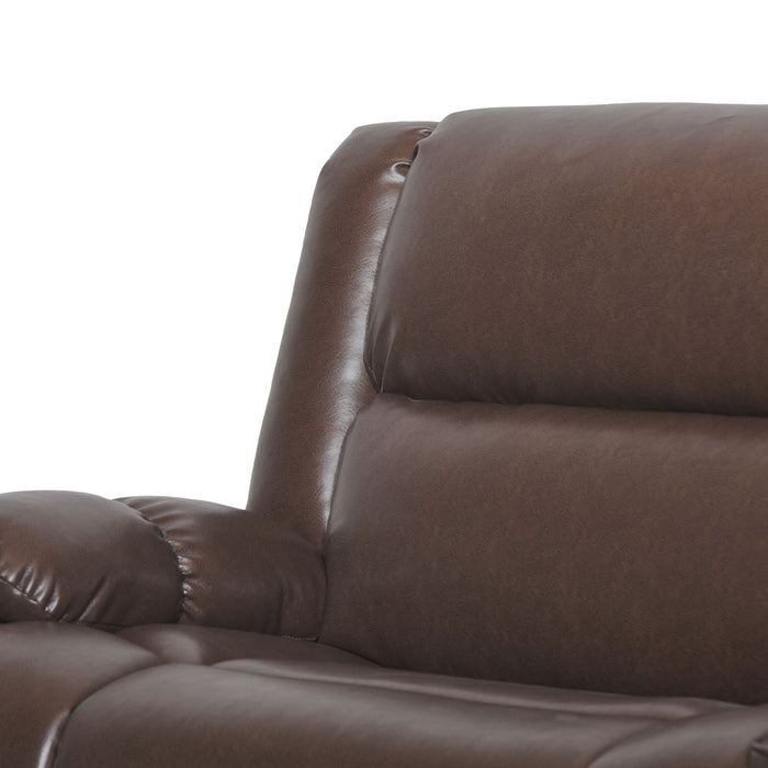 Tufted Design Wide Manual Recliner Chair