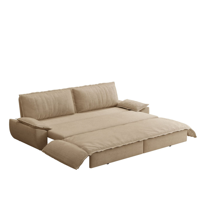 Queen Pull Out Bed, 3 In 1 Convertible Sleeper Sofa