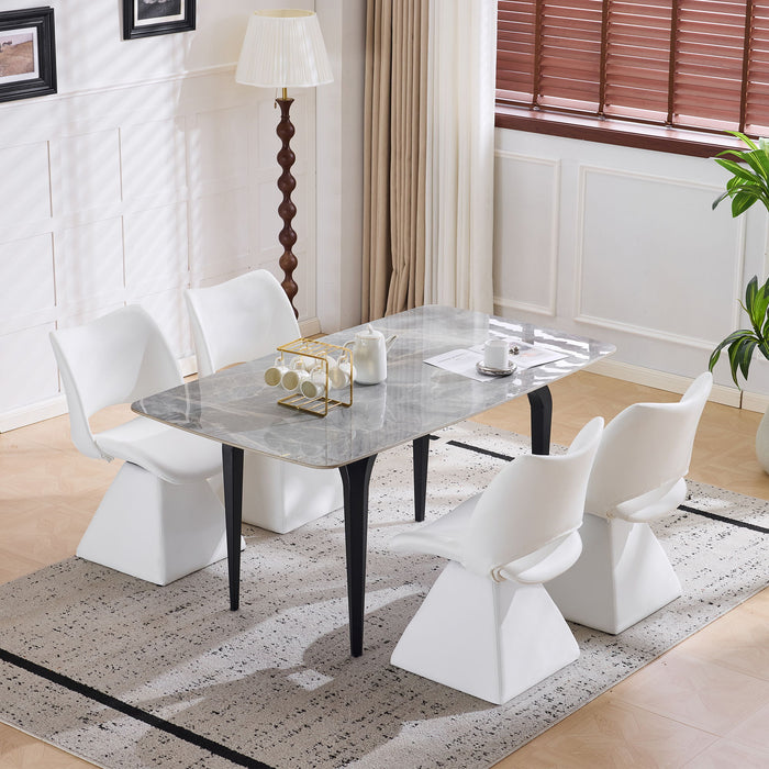 Modern Swivel Dining Chair With High Back