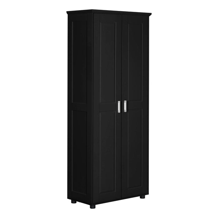 Storage Cabinet With Adjustable Shelves, 2 Doors, Rectangle Design For Bathroom