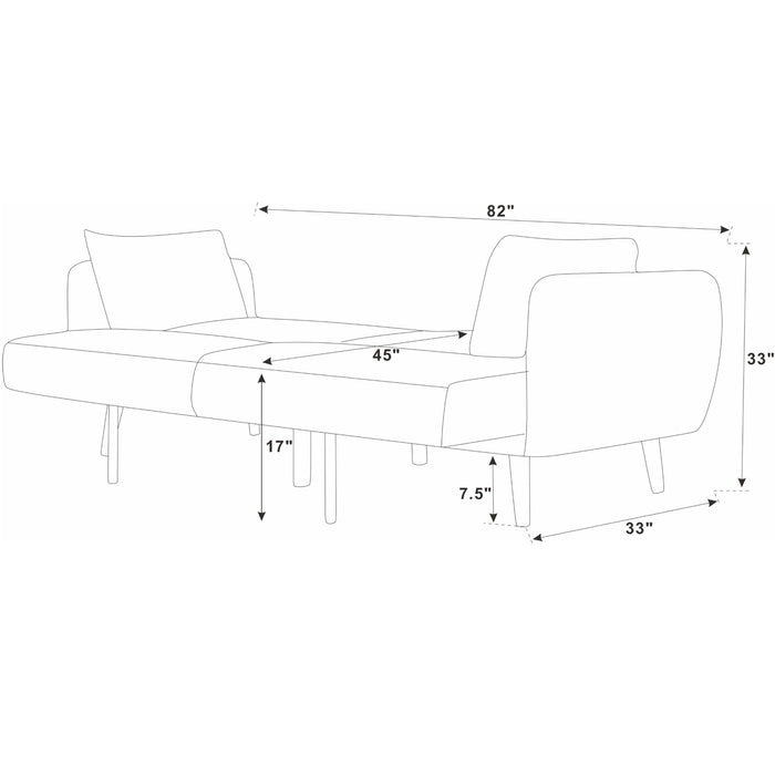 Futon Sofa Bed With Tall Legs