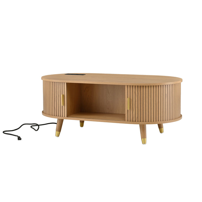 TV Stand & Coffee Table Set With Charging Station