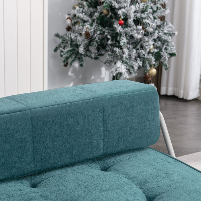 Folding Sofa With Removable Back Cushion, Convertible Futon Sleeper Chair