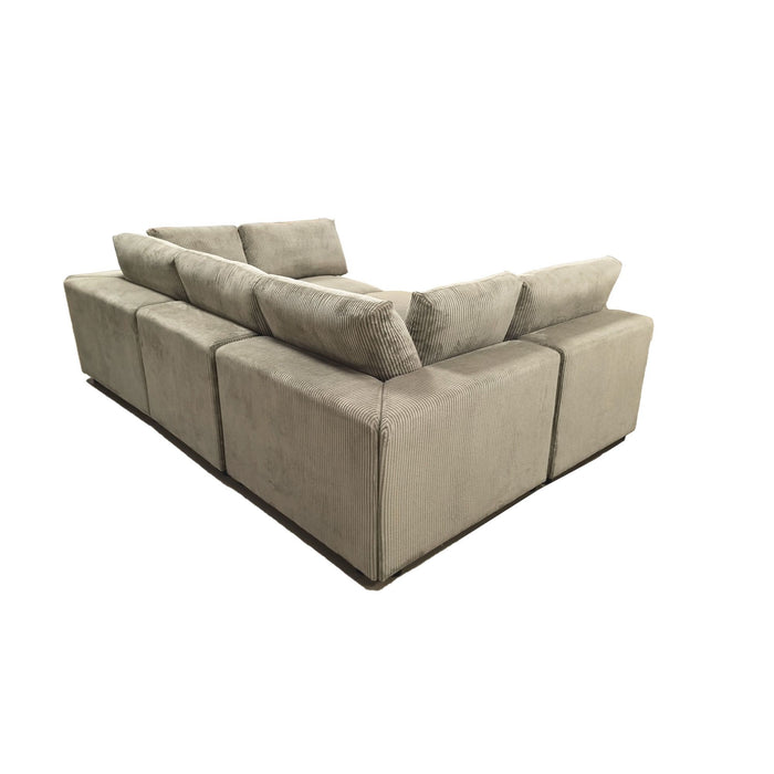 Reversible Modular Sectional Sofa With Custom Configuration
