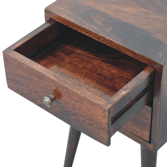 Mini 2 Drawer Nightstand - Walnut