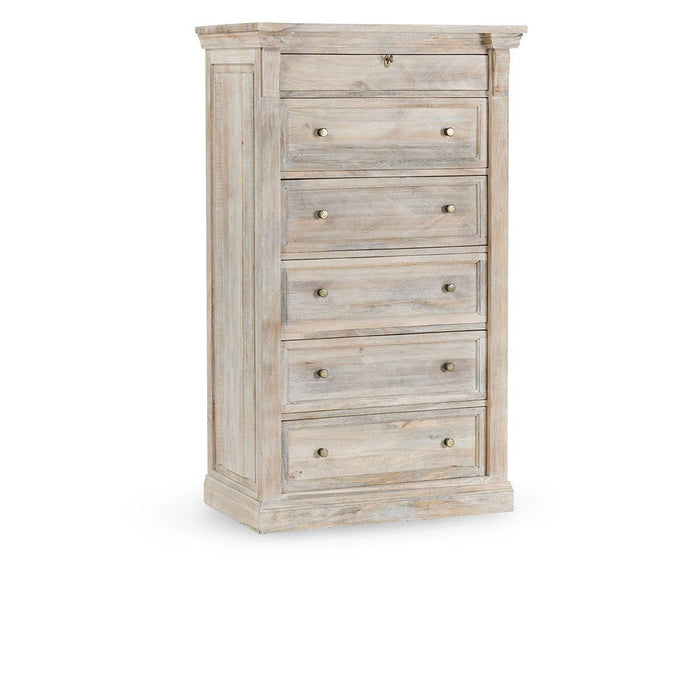 Adelaide - 6 Drawer Chest - Natural Cream Wash