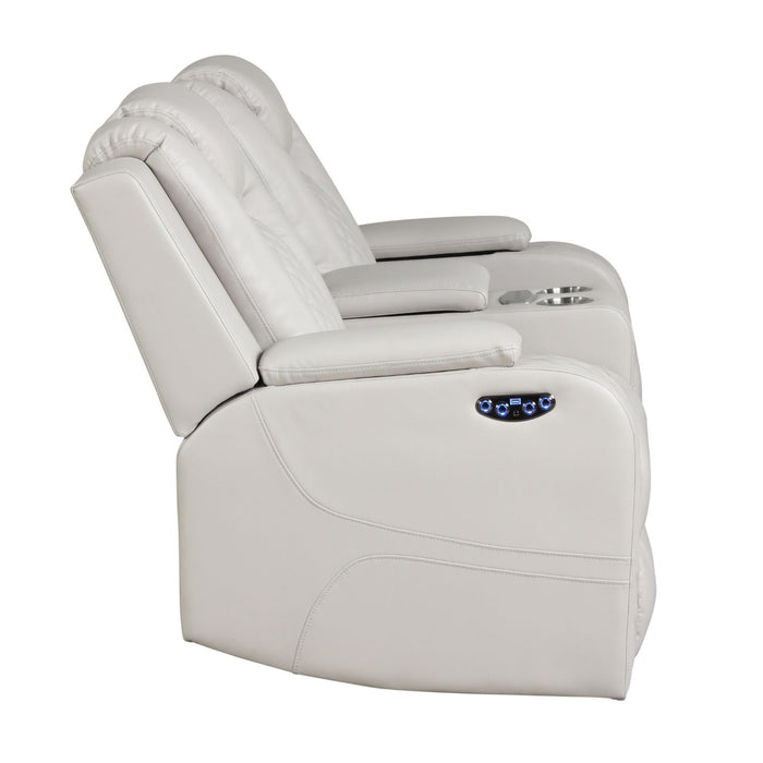 Benz - Power Recliner Set With LED Lighting And USB Charging