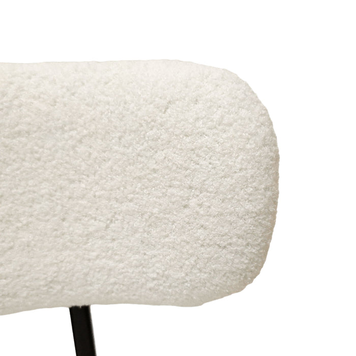 Mid-Century Modern Dining Chair With Curved Backrest