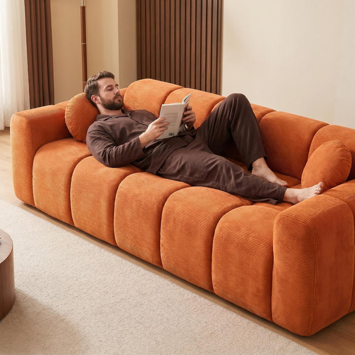 Extra Large Compression Sofa, Cloud Puff Couch For Living Room