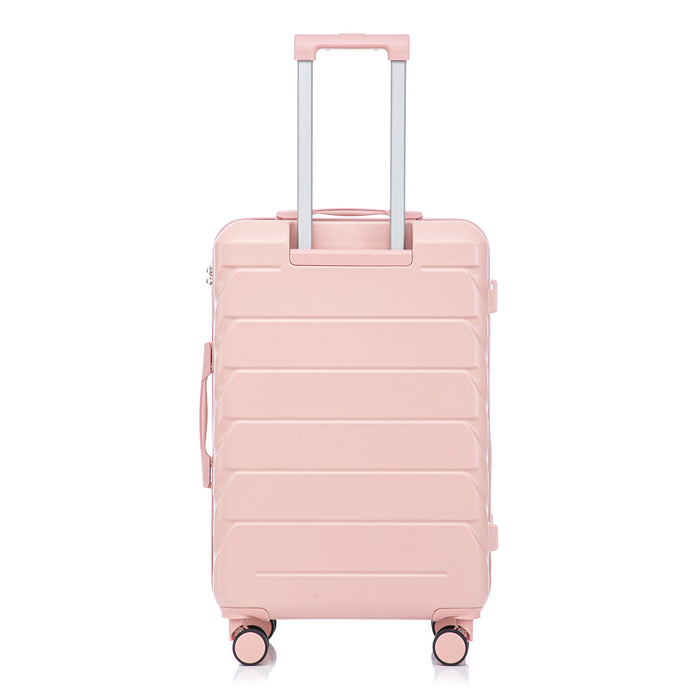 Hard Shell Luggage With Scratch Resistant Surface, 4 Wheels, Combination Lock & Side Hooks
