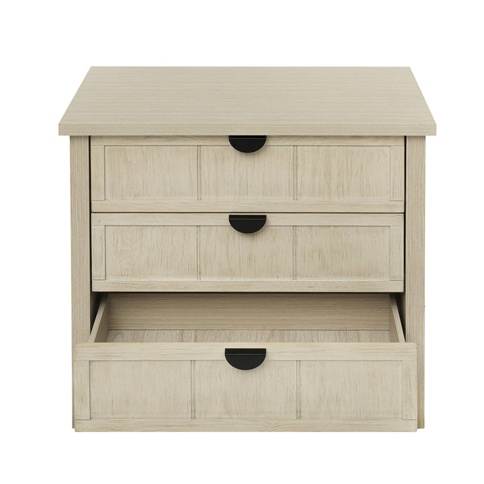 3 Drawer Cabinet, For Bedroom - Natural