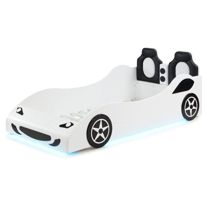 Solana - Race Car Bed With Underglow Lights